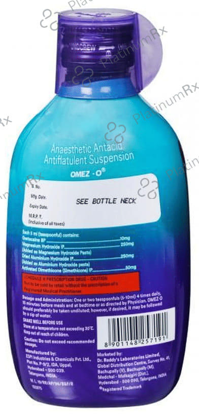 Omez O Mint Oral Suspension 200ml