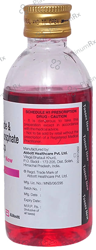 New Tossex10/1.25mg Syrup 100ml