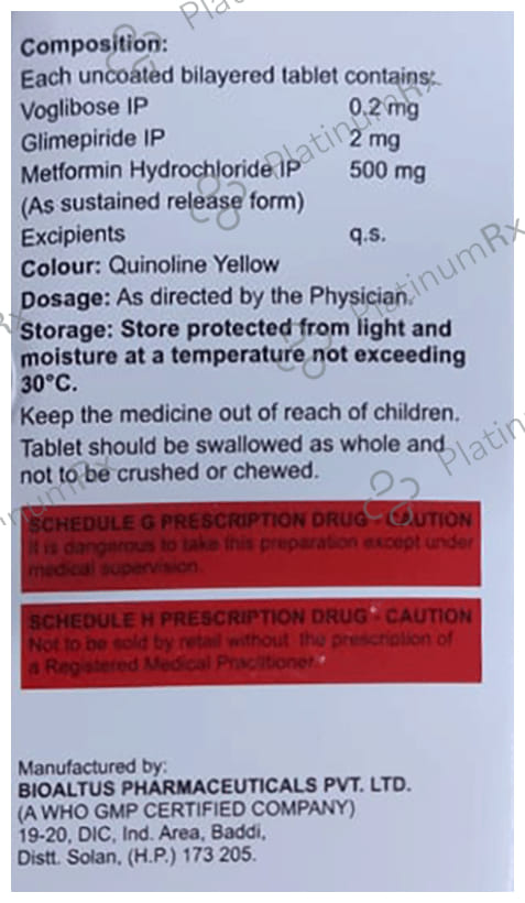 Seglim MV 2/500/0.2mg Tablet 10s