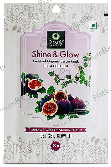 Organic Harvest Shine & Glow Certified Organic Serum Mask
