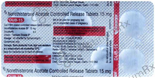 DUB 15mg Tablet CR