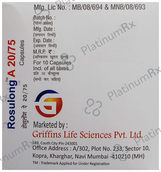 Rosulong A 20/75 Capsule