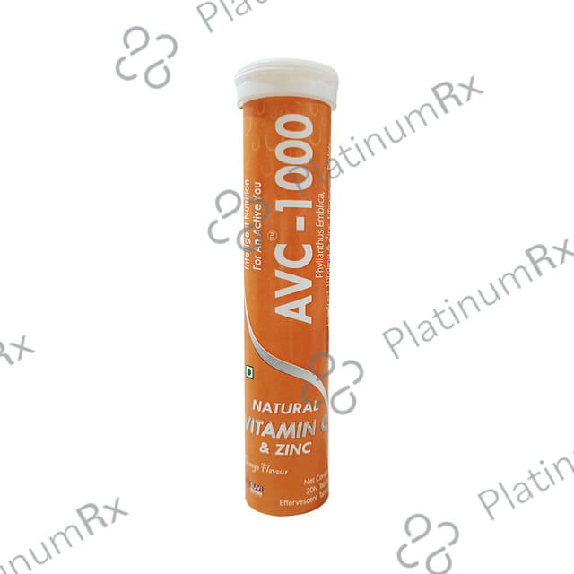 AVC 1000 Effervescent Tablet Orange