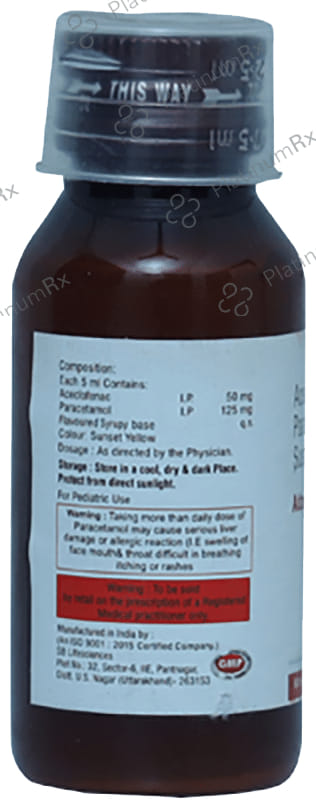 Adzo AP Kid 50/125mg Oral Suspension 60ml