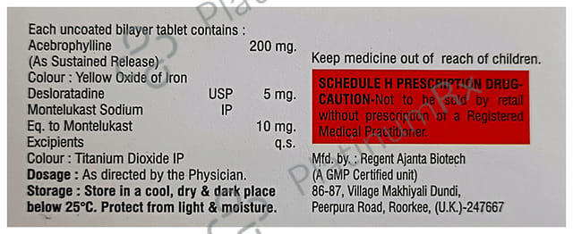 Aero DL 200/5/10mg Tablet SR 10s