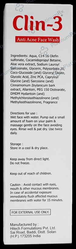 Clin 3 Face Wash