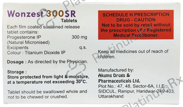 Wonzest 300 SR Tablet 10s