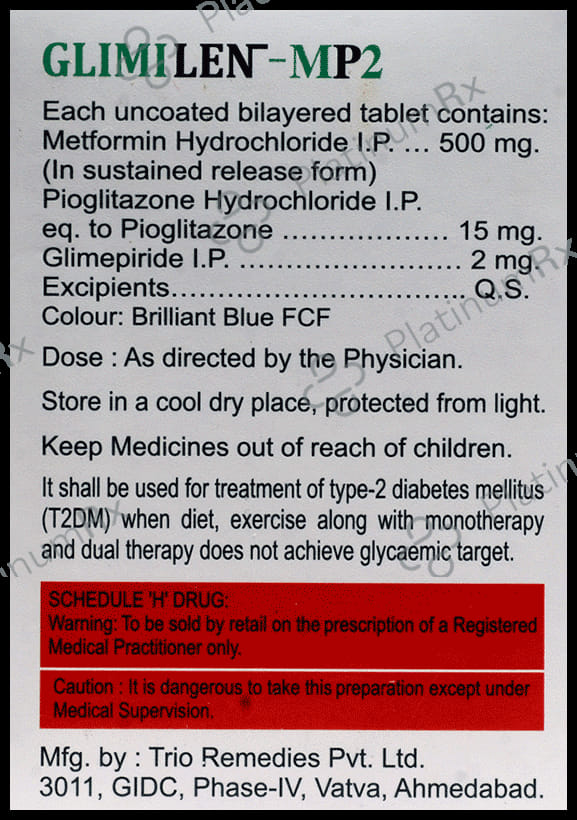 Glimilen MP 2 Tablet SR 10s