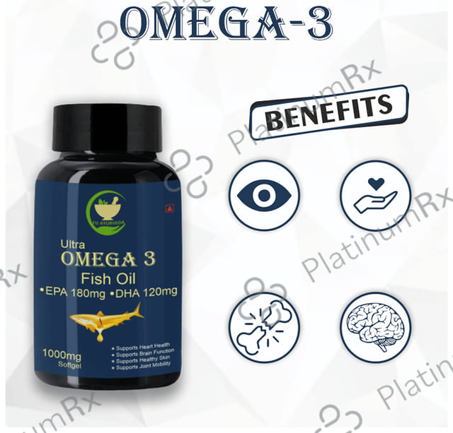 Fij Ayurveda Ultra Omega 3 Fish Oil 1000mg Softgel 60s