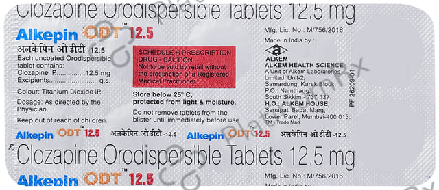 Alkepin Odt 12.5mg Tablet 10s