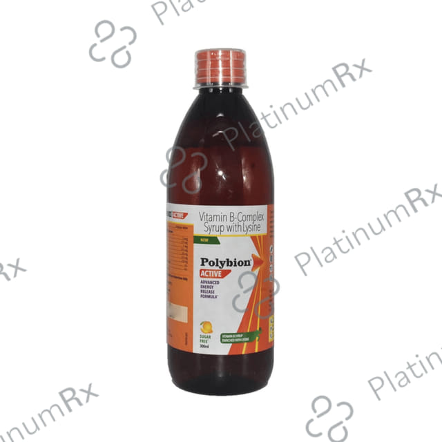 Polybion Active Mango Flavour Sugar Free Syrup 300ml