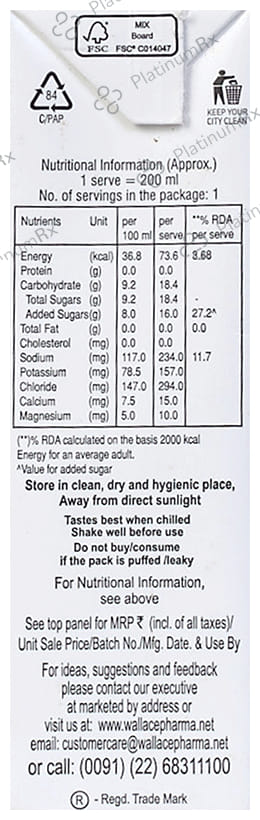 Walyte ORS Orange Flavour Liquid 200ml