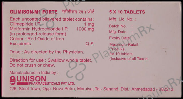 Glimison M 1 Forte Tablet PR