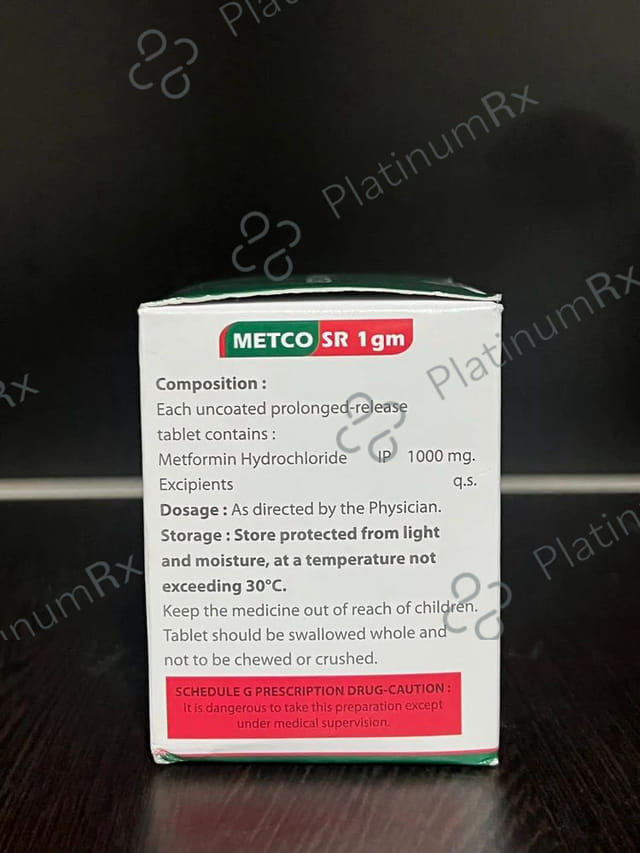 Metco 1000mg Tablet SR 10s