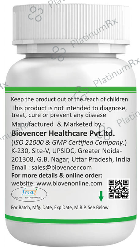 Bioven Sodium-Ion 1gm for Blood Pressure & Electrolyte Replenishment - Normal Salt Tablet