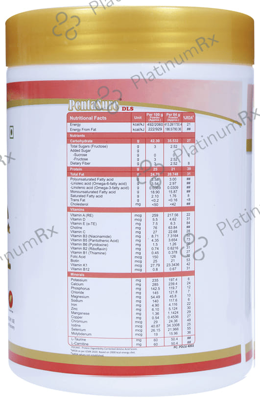 PentaSure DLS Vanilla Flavour Powder 400gm