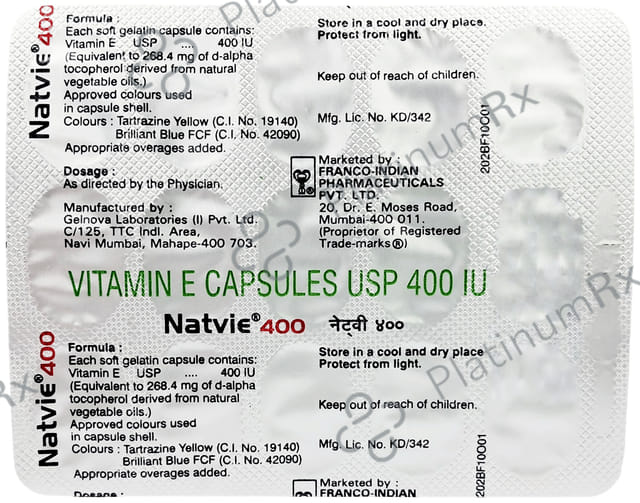 Natvie 400mg Capsule 15s