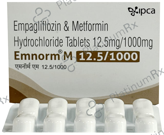 Emnorm M 12.5/1000mg Tablet 10s