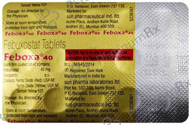 Feboxa 40mg Tablet 15s