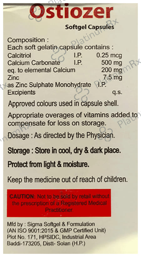 Ostiozer Softgel Capsule 10s