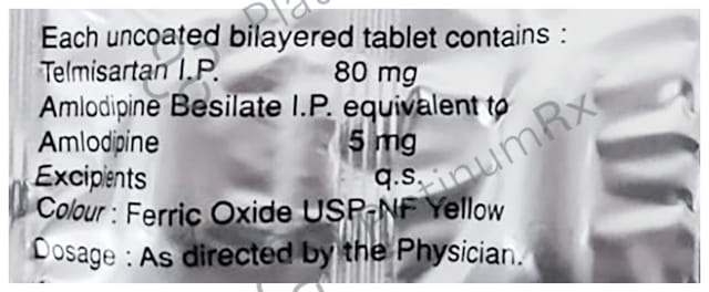 Telsar AM 80/5mg Tablet 10s