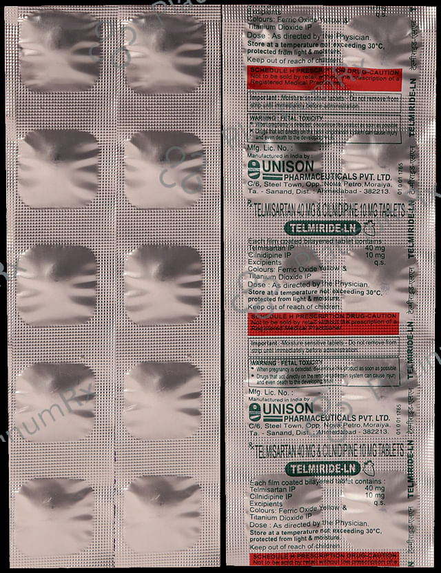 Telmiride LN 10mg/40mg Tablet