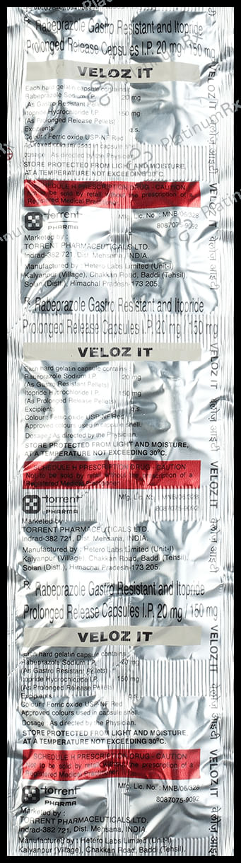 Veloz IT 150/20mg PR Capsule 10s