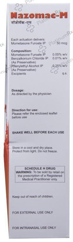 Nazomac M 50mcg Nasal Spray 12ml