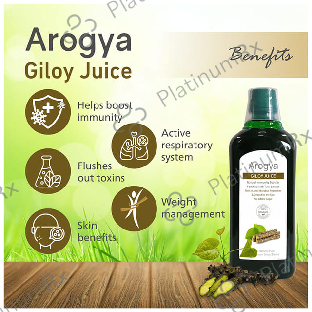 Arogya Giloy Juice (1ltr Each) 1 Bottle