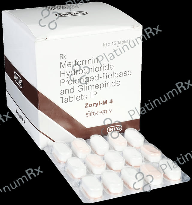Zoryl M4 4/500mg Tablet PR 15s