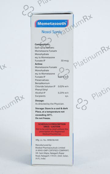 Mometasooth 50mcg Nasal Spray 10ml