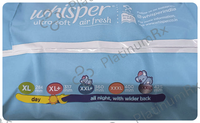 Whisper Ultra Soft Sanitary Pads XL 44 pads