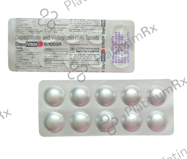Dapa Vilda 5/100mg Tablet SR 10