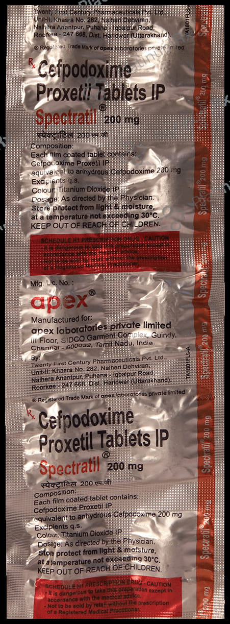 Spectratil 200mg Tablet