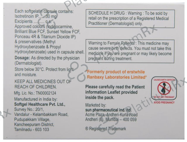 Sotret 30mg Capsule 10s