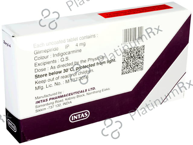 Zoryl 4mg Tablet 15s
