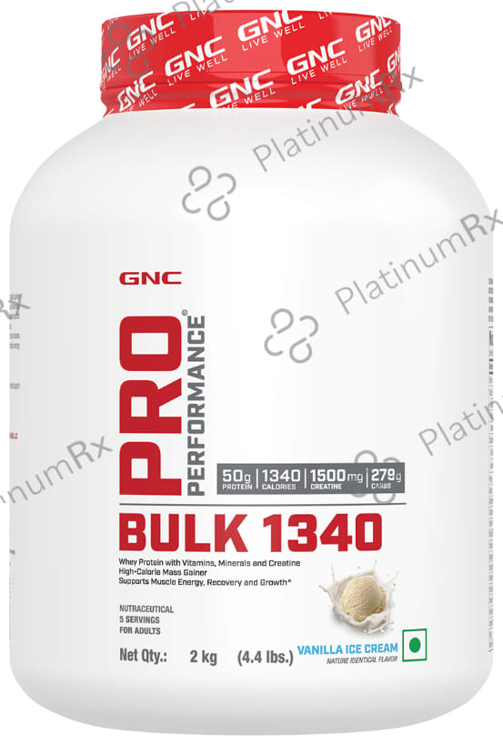 GNC Pro Performance Bulk 1340 Vanilla Icecream
