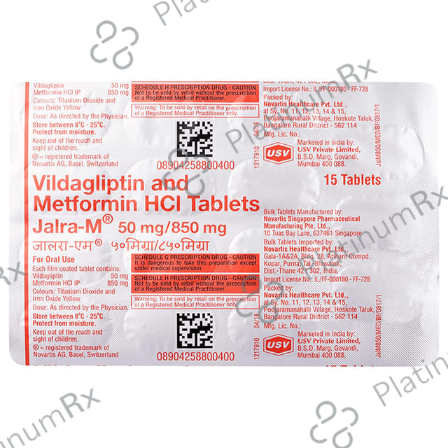 Jalra M 50/850mg Tablet 15s