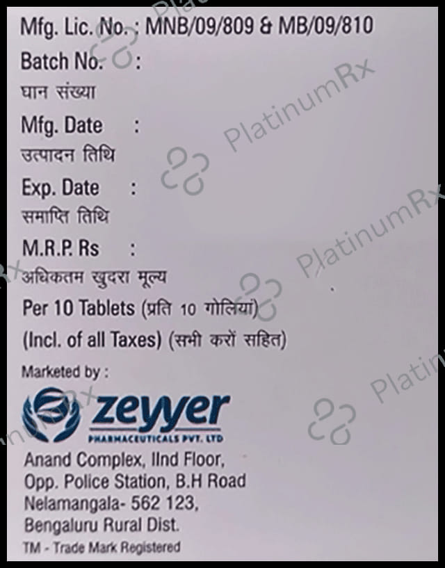Zayoryl-M1 Forte 1000mg Tablet PR