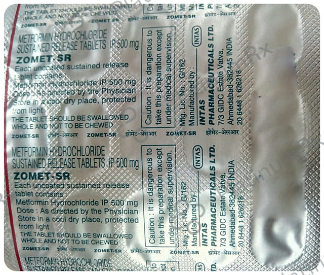 Zomet 500mg SR Tablet 15s