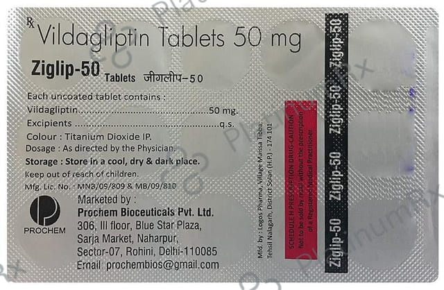 Ziglip 50mg Tablet 15s