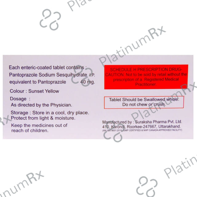 Panquick 40mg Tablet 15 Tablet