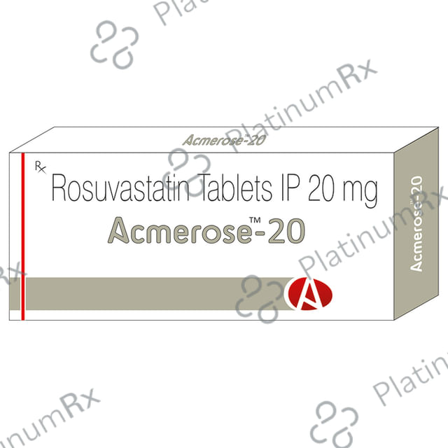 Acmerose 20mg Tablet 10s Acmedix Pharma LLP