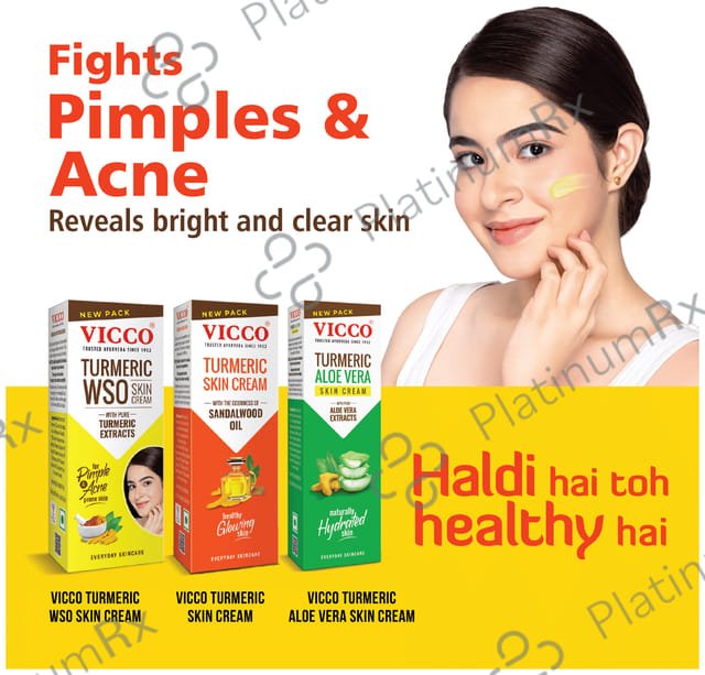 Vicco Turmeric Wso Skin Cream 60 gm