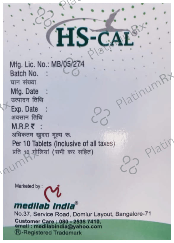 HsCal Tablet 10s