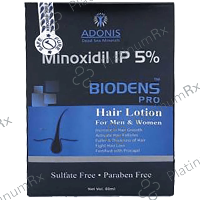 Biodens Pro 5% Hair Lotion Solution 60ml