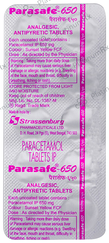 Parasafe 650 Tablet 10 tablets