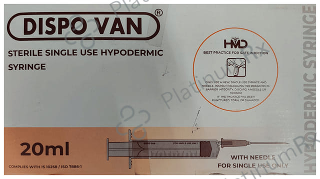 Dispovan Syringe with Needle (25 x 20ml)