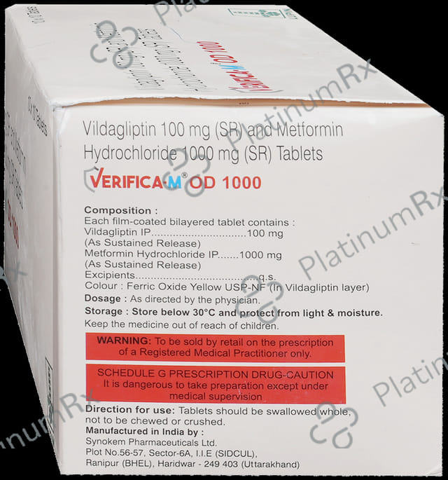 Verifica M OD 1000/100mg Tablet SR 10s