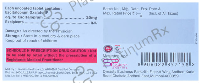 Prasineo 20 Tablet